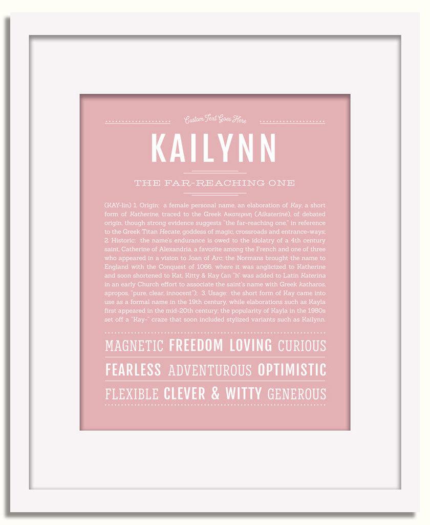 Frame Options | Dusty Rose | White Frame, Matted