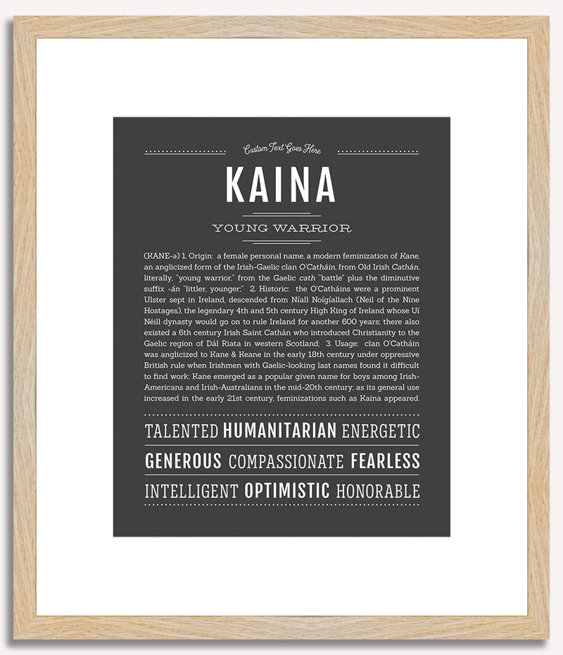 Kaina | Name Art Print