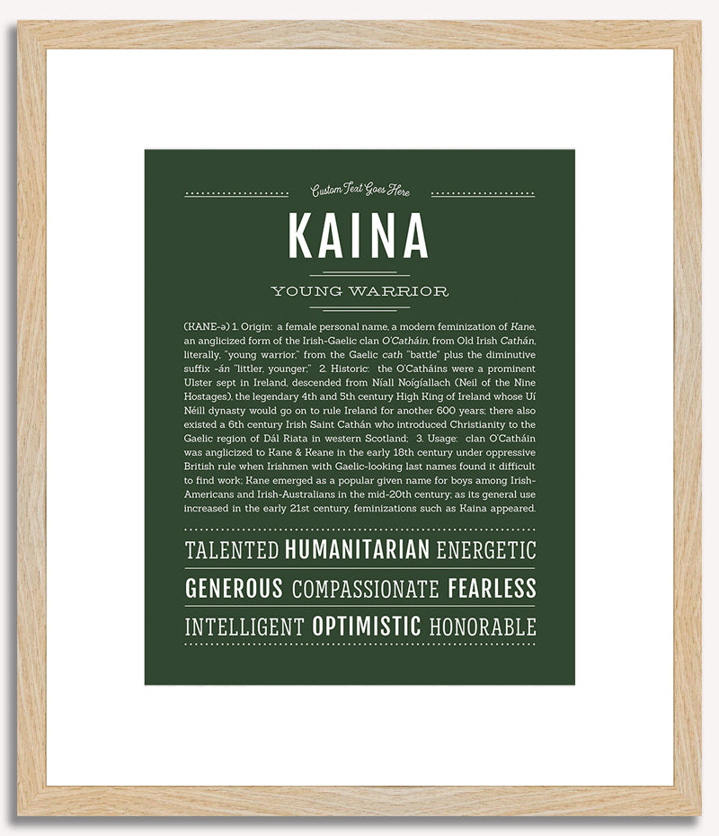 Kaina | Name Art Print