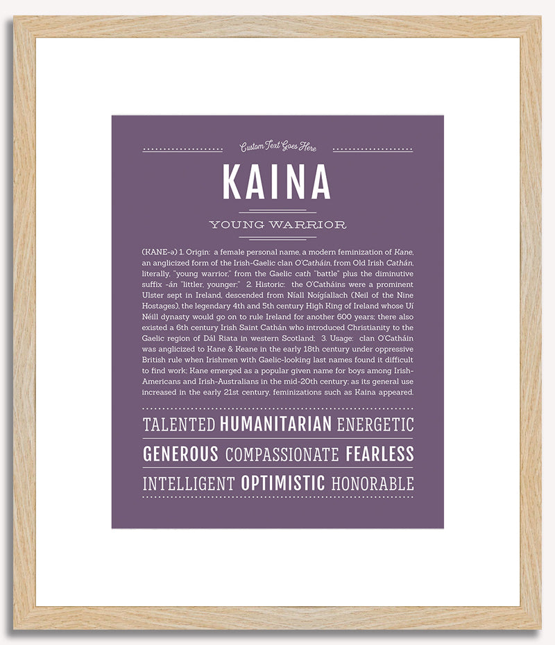 Kaina | Name Art Print