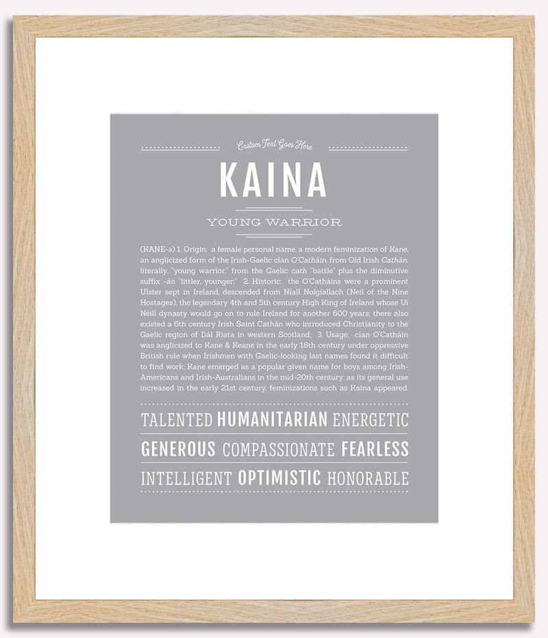 Kaina | Name Art Print