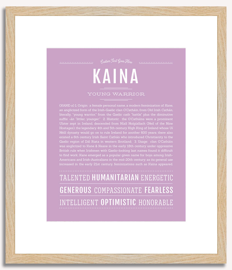 Kaina | Name Art Print