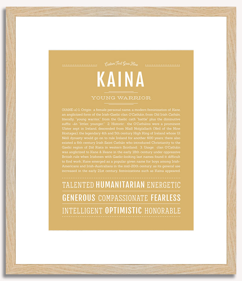 Kaina | Name Art Print