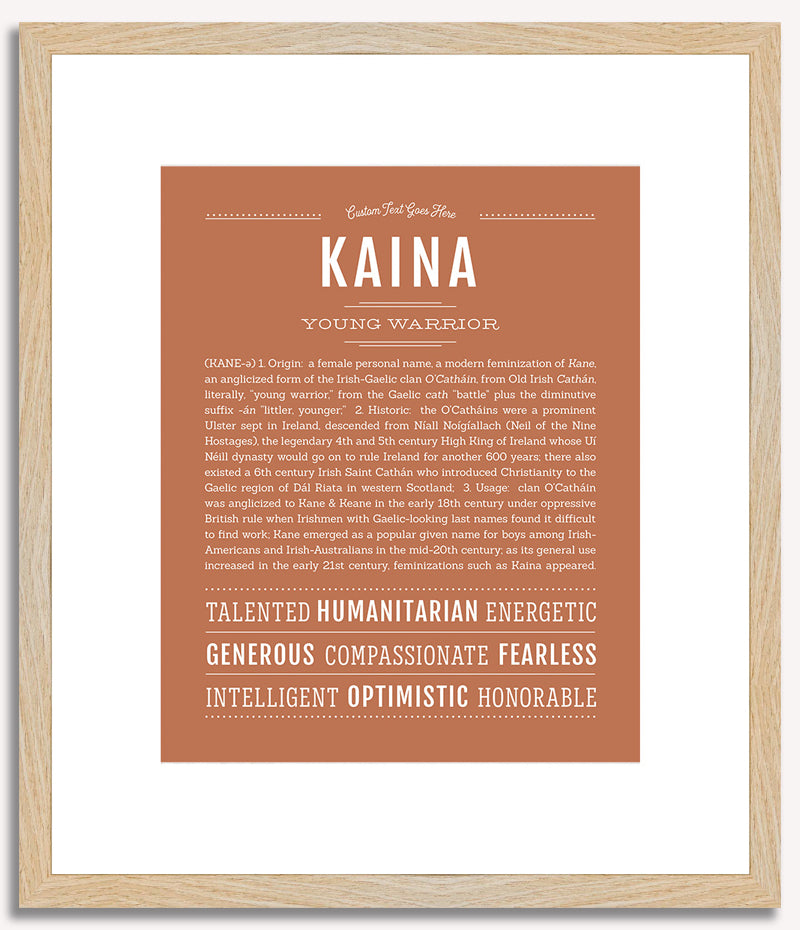 Kaina | Name Art Print