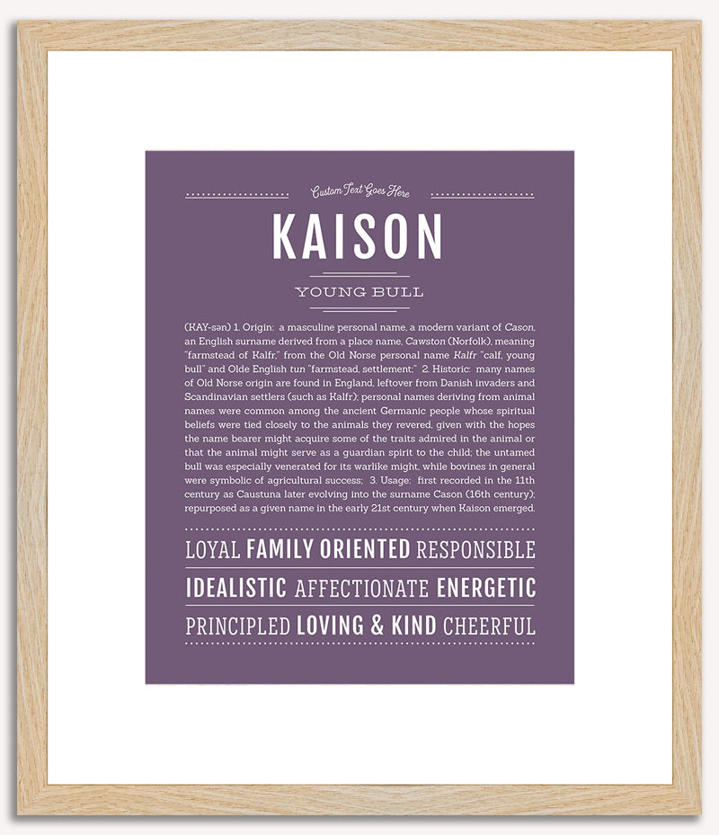 Kaison | Name Art Print