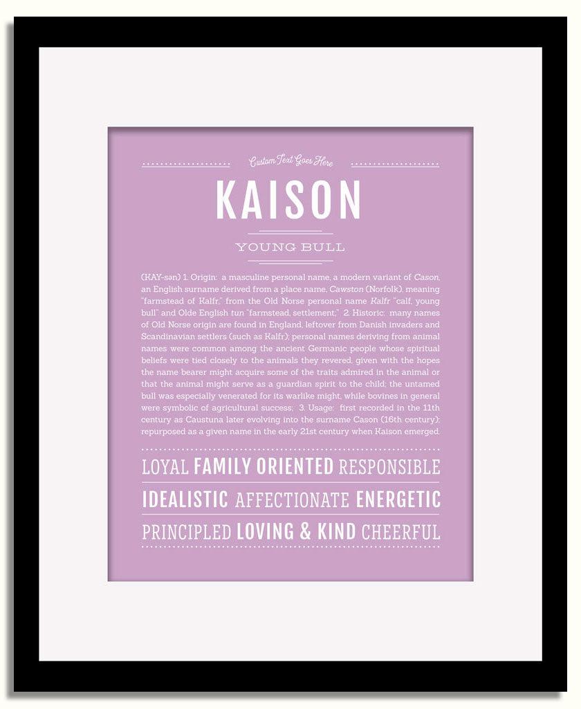 Frame Options | Lilac | Black Frame, Matted