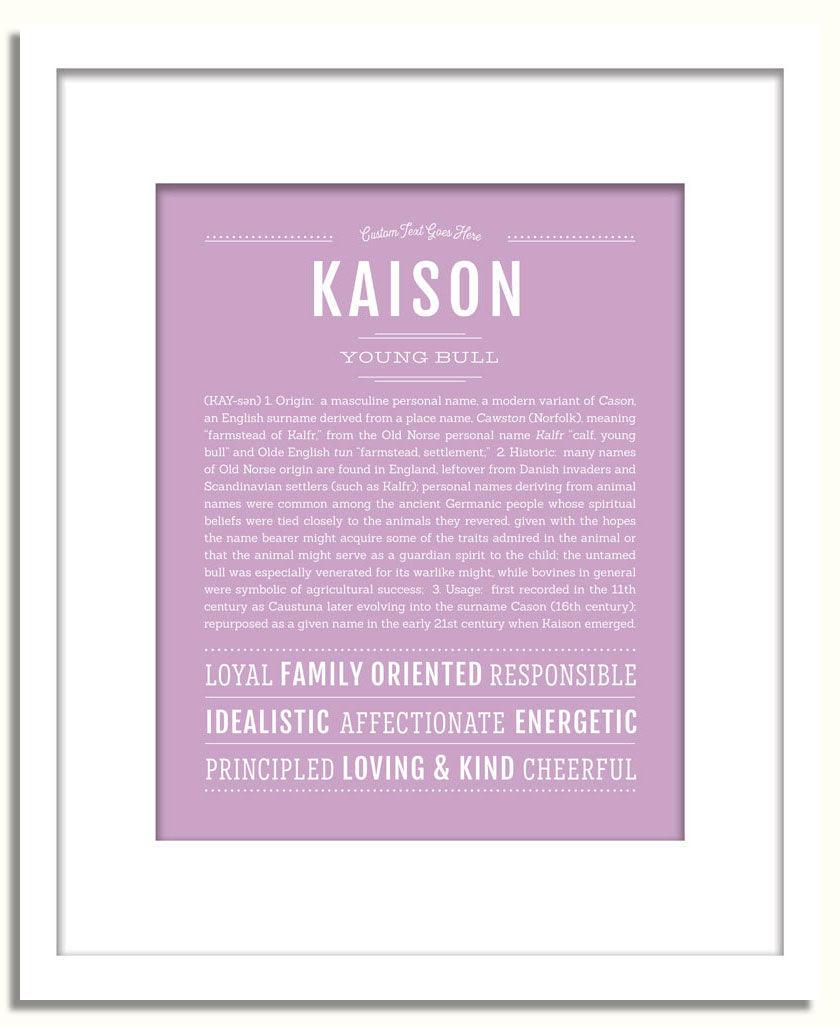 Frame Options | Lilac | White Frame, Matted