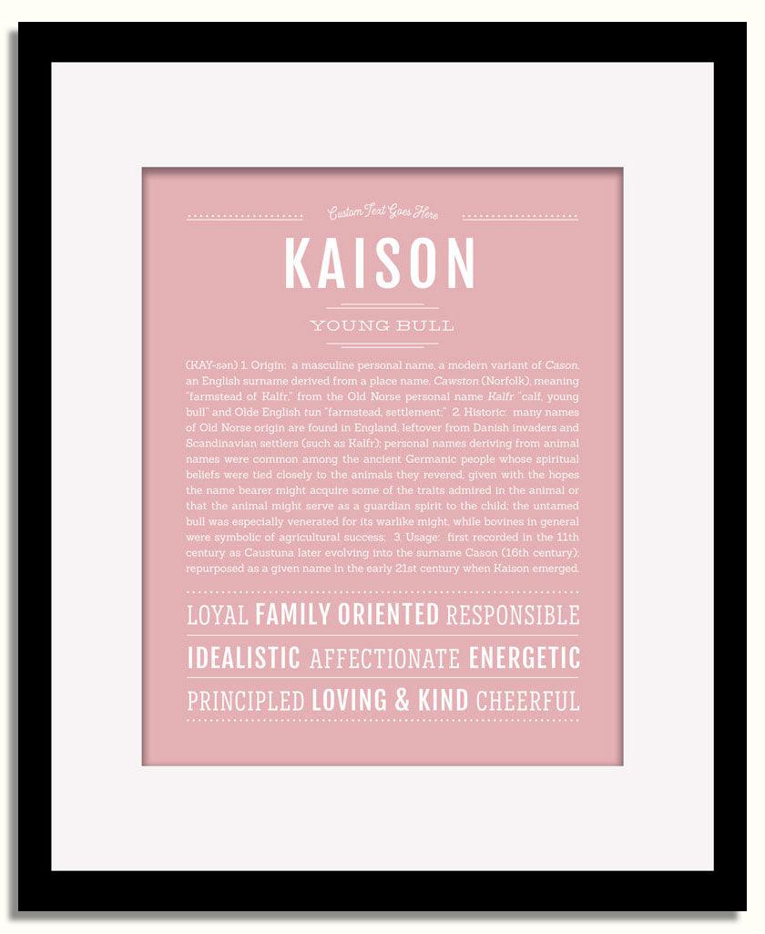 Frame Options | Dusty Rose | Black Frame, Matted