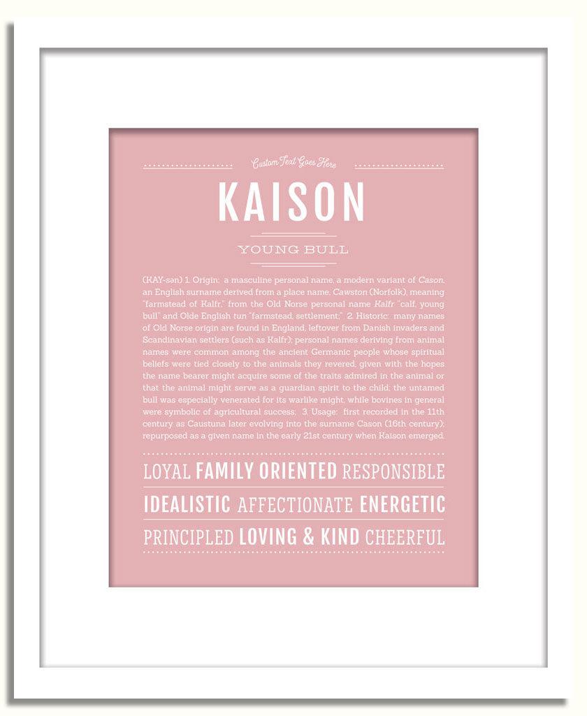 Frame Options | Dusty Rose | White Frame, Matted