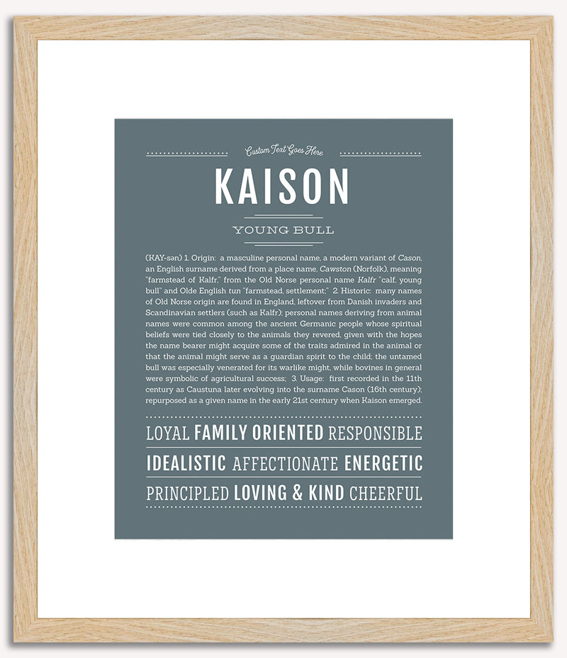 Kaison | Name Art Print