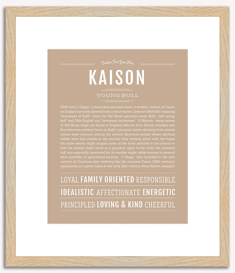 Kaison | Name Art Print