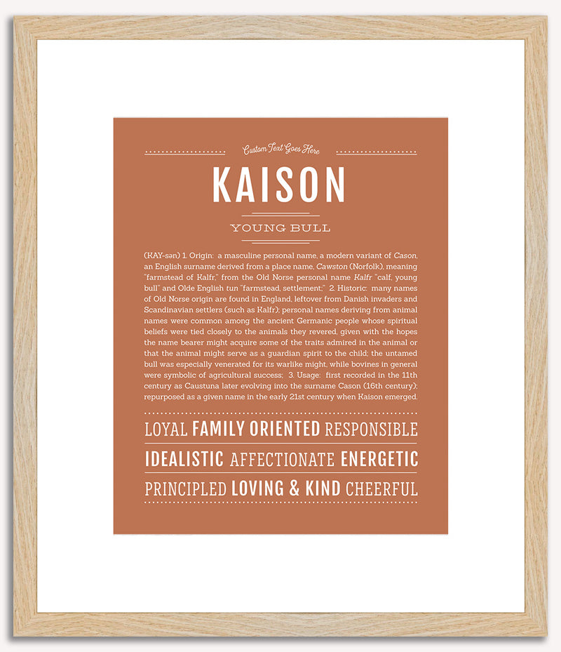 Kaison | Name Art Print