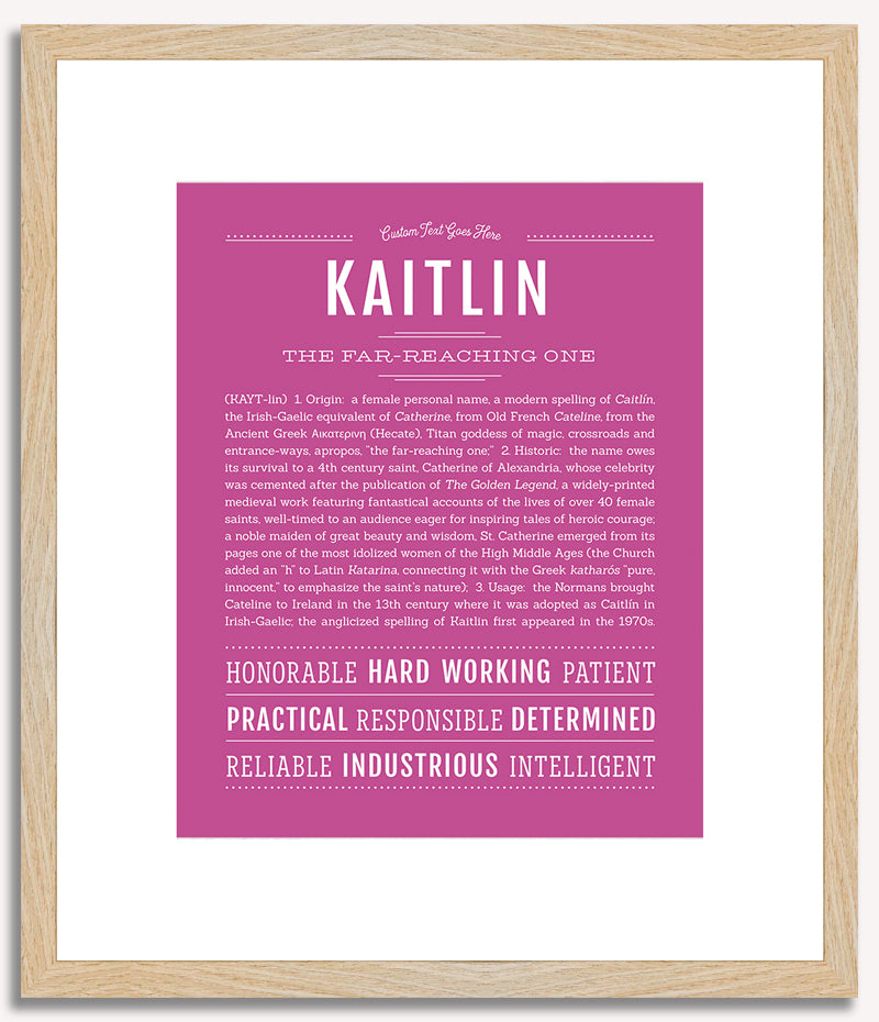 Kaitlin | Name Art Print