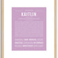 Kaitlin | Name Art Print