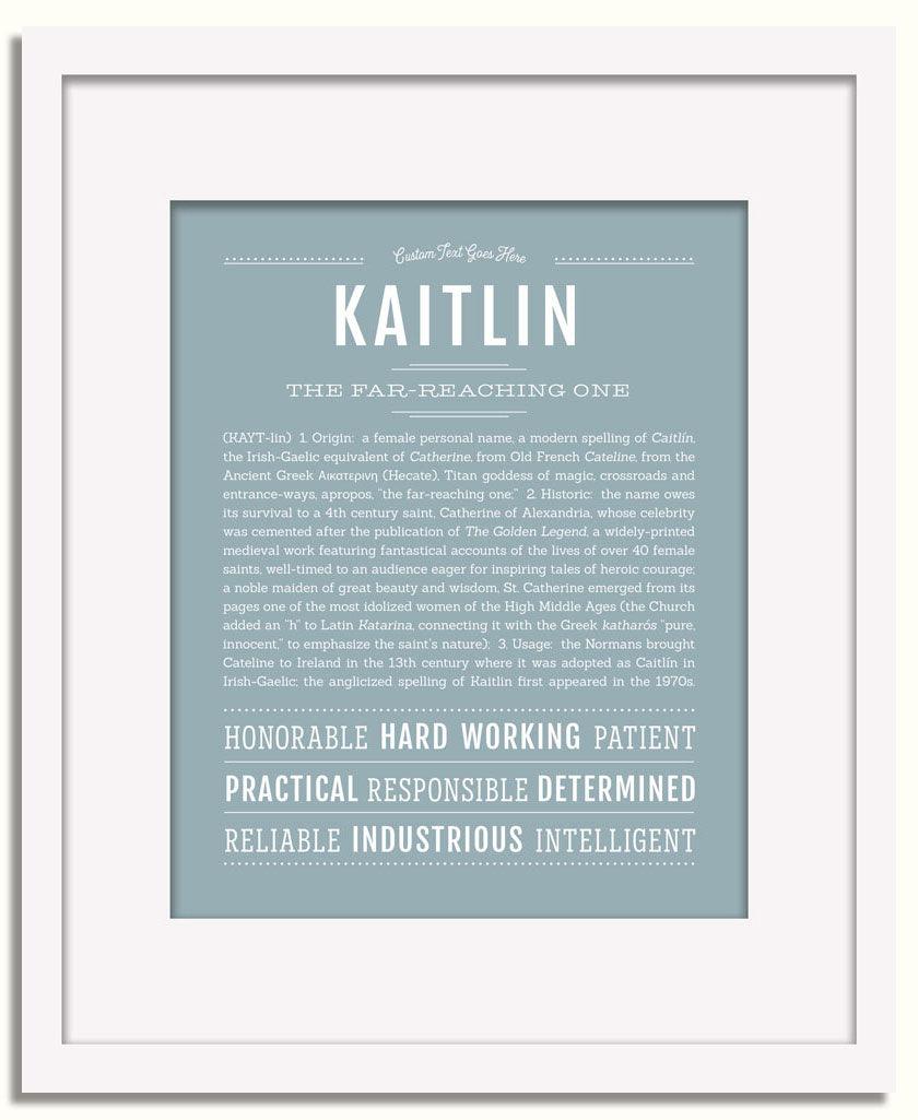 Frame Options | Powder Blue | White Frame, Matted