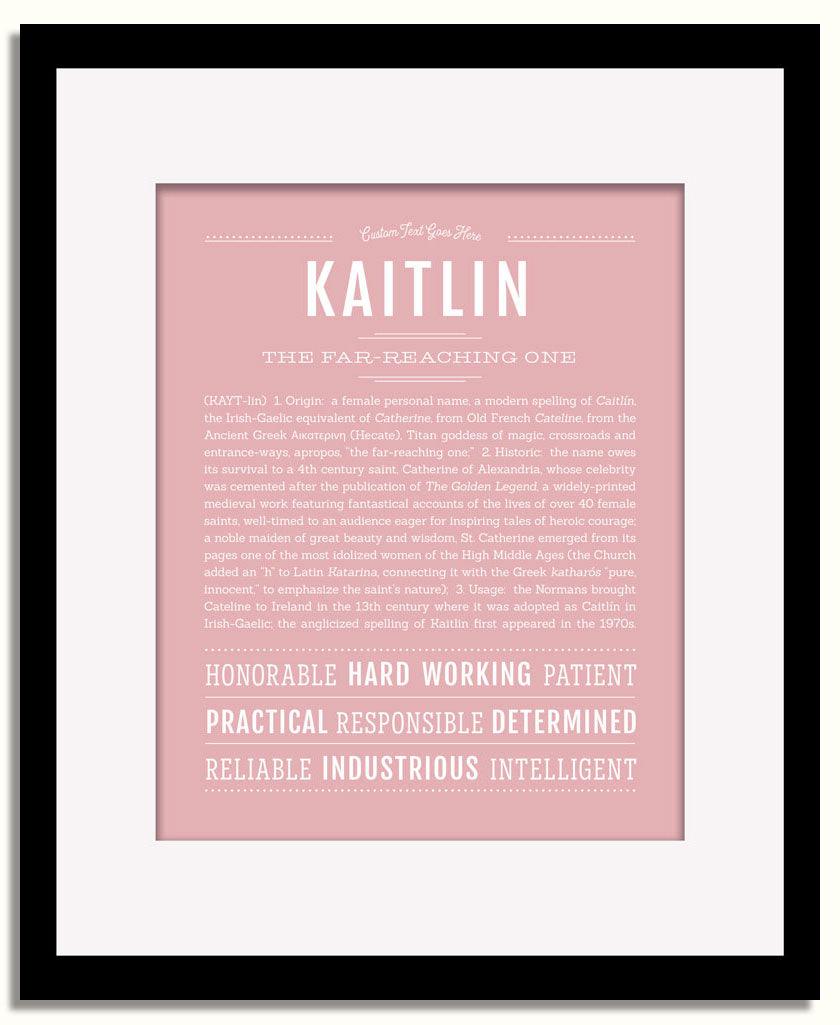 Frame Options | Dusty Rose | Black Frame, Matted