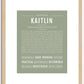 Kaitlin | Name Art Print