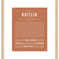 Kaitlin | Name Art Print