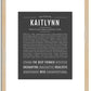 Kaitlynn | Name Art Print
