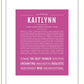Kaitlynn | Name Art Print