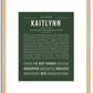 Kaitlynn | Name Art Print