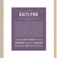 Kaitlynn | Name Art Print