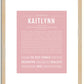 Kaitlynn | Name Art Print