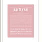 Kaitlynn | Name Art Print
