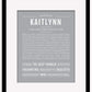 Kaitlynn | Name Art Print