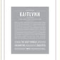 Kaitlynn | Name Art Print