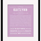 Kaitlynn | Name Art Print