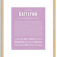 Kaitlynn | Name Art Print