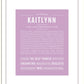 Kaitlynn | Name Art Print