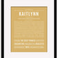 Kaitlynn | Name Art Print