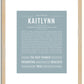 Kaitlynn | Name Art Print