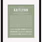 Kaitlynn | Name Art Print
