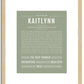 Kaitlynn | Name Art Print