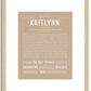 Kaitlynn | Name Art Print