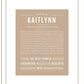 Kaitlynn | Name Art Print