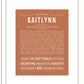 Kaitlynn | Name Art Print