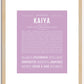 Kaiya | Name Art Print