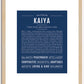 Kaiya | Name Art Print