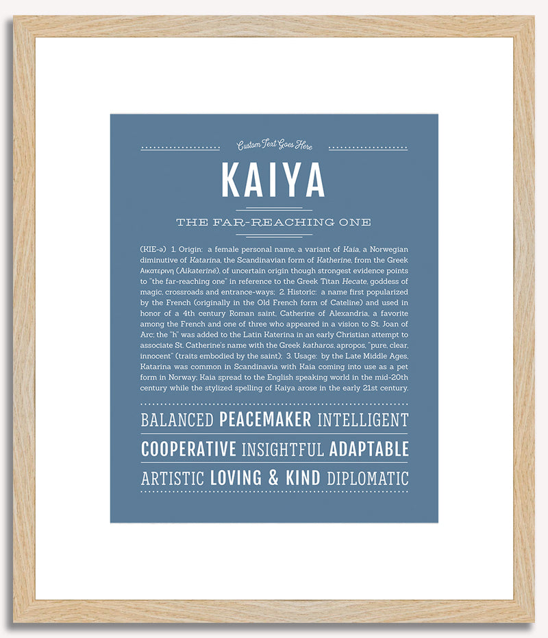 Kaiya | Name Art Print