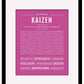 Frame Options | Dark Pink | Black Frame, Matted