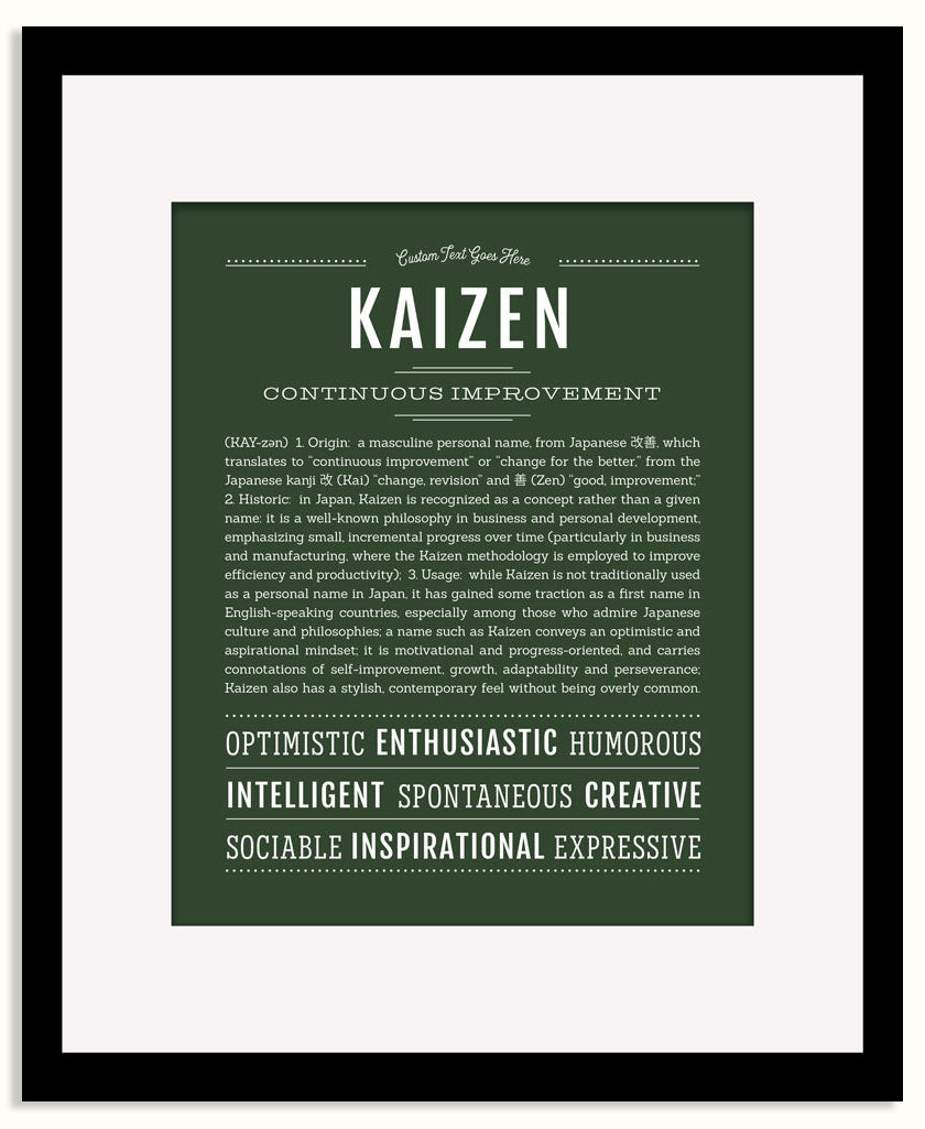Frame Options | Deep Forest | Black Frame, Matted