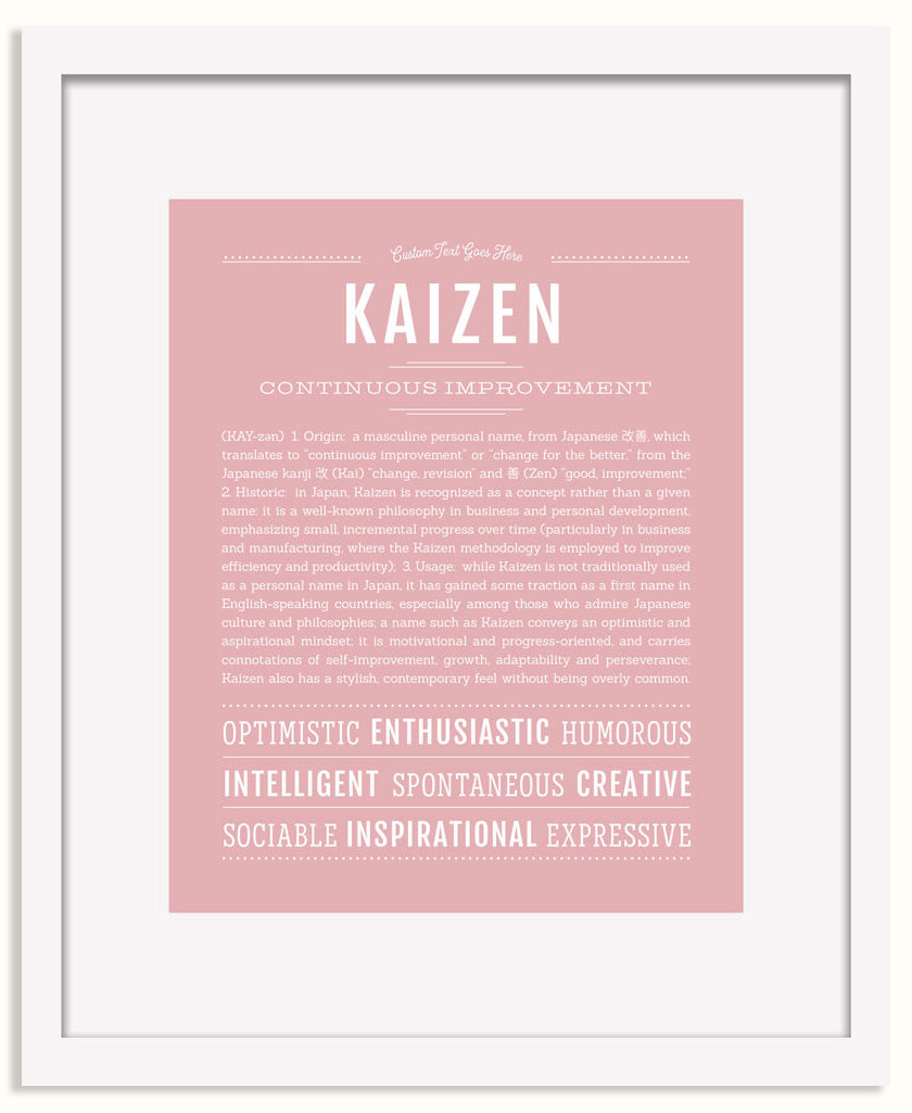 Frame Options | Dusty Rose | White Frame, Matted