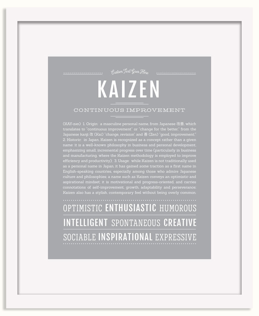 Frame Options | Light Gray | White Frame, Matted