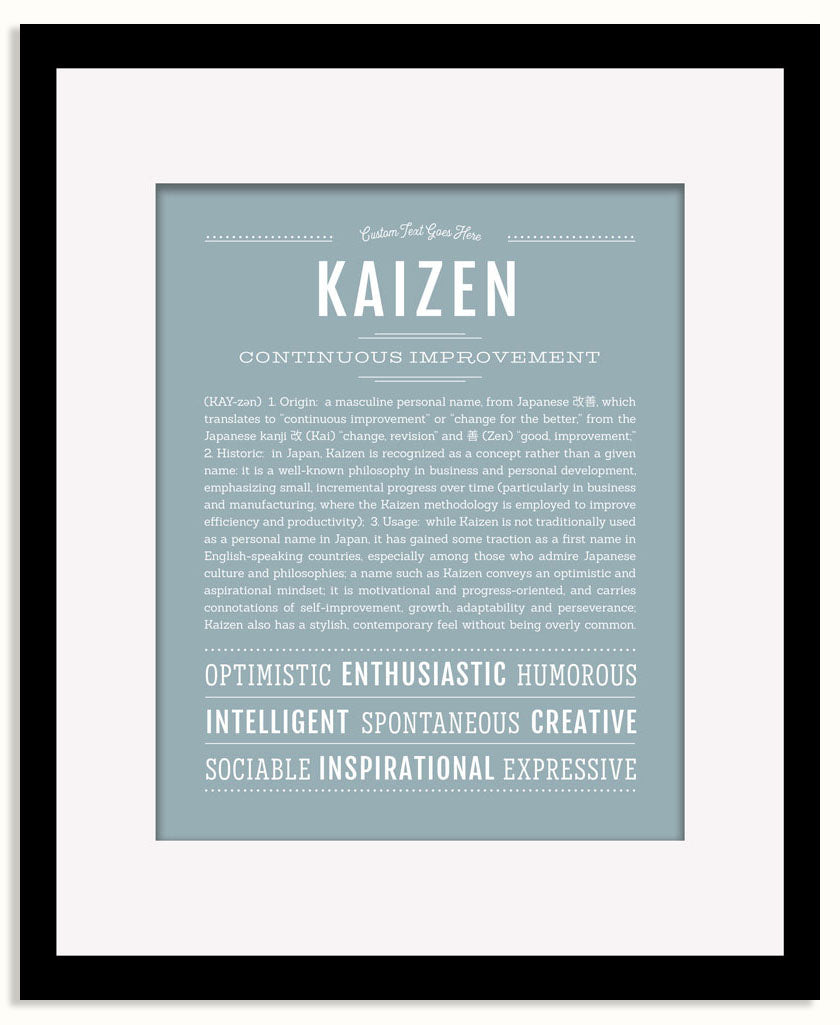 Frame Options | Powder Blue | Black Frame, Matted