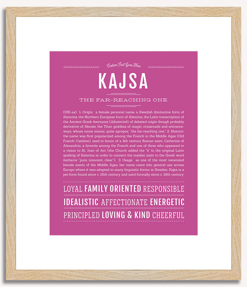 Kajsa | Name Art Print