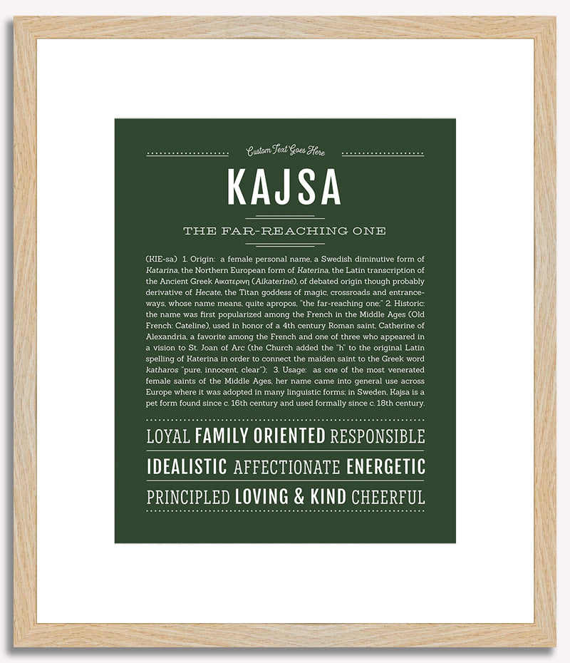 Kajsa | Name Art Print